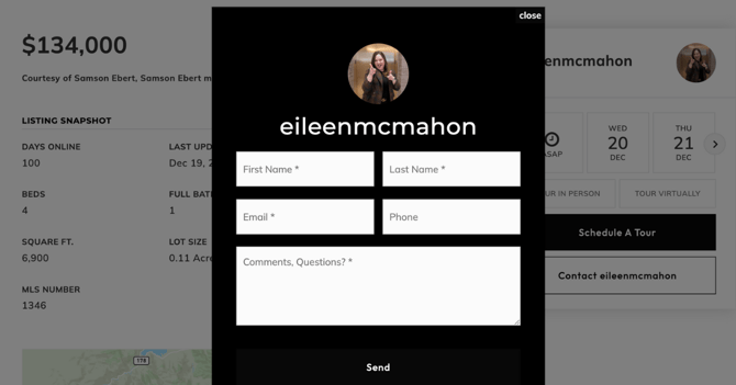 Branded Contact page