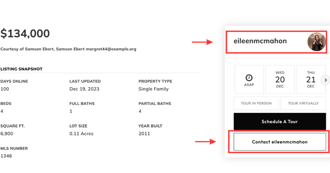 Branded listing page