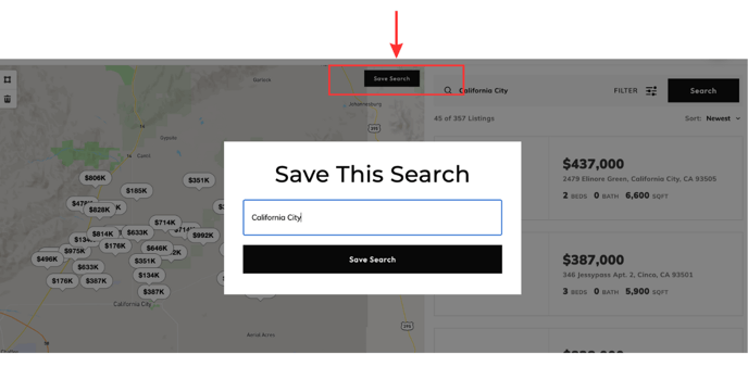Creating Saved search 1