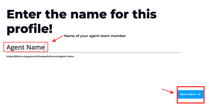 Creating agent profile