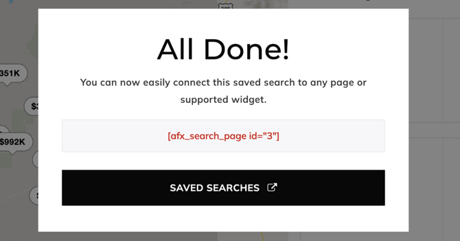 Creating saved search 2